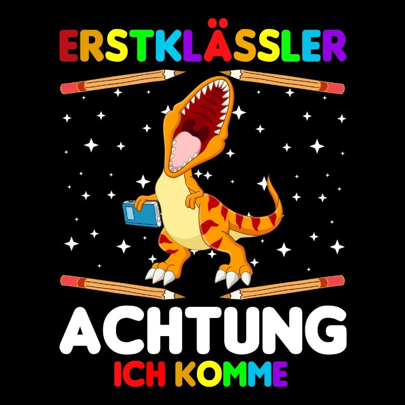 Erstklässler Schulkind Einschulung Dinosaurier