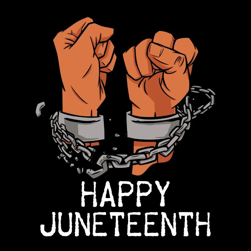 Happy Juneteenth Break Shackles Chain