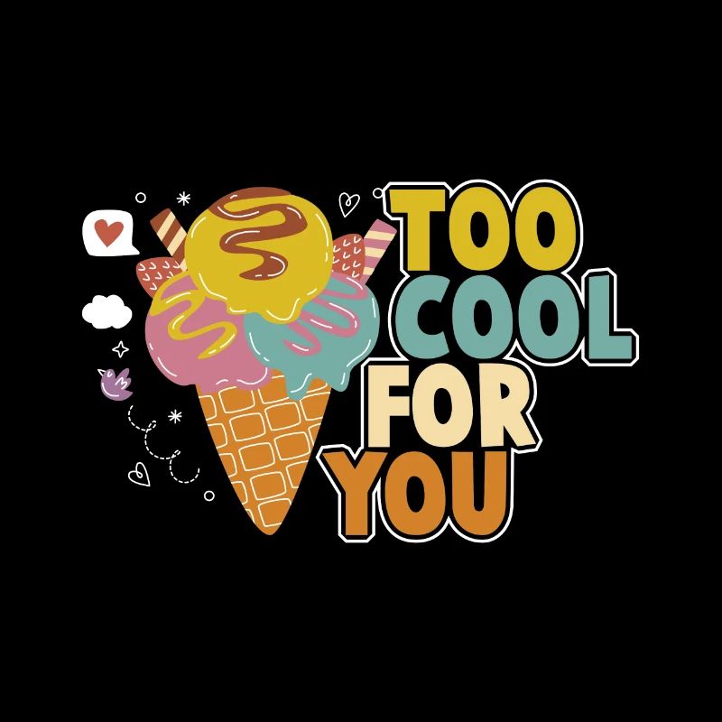 Eiscreme logo Sommer Softeis Geschenkidee