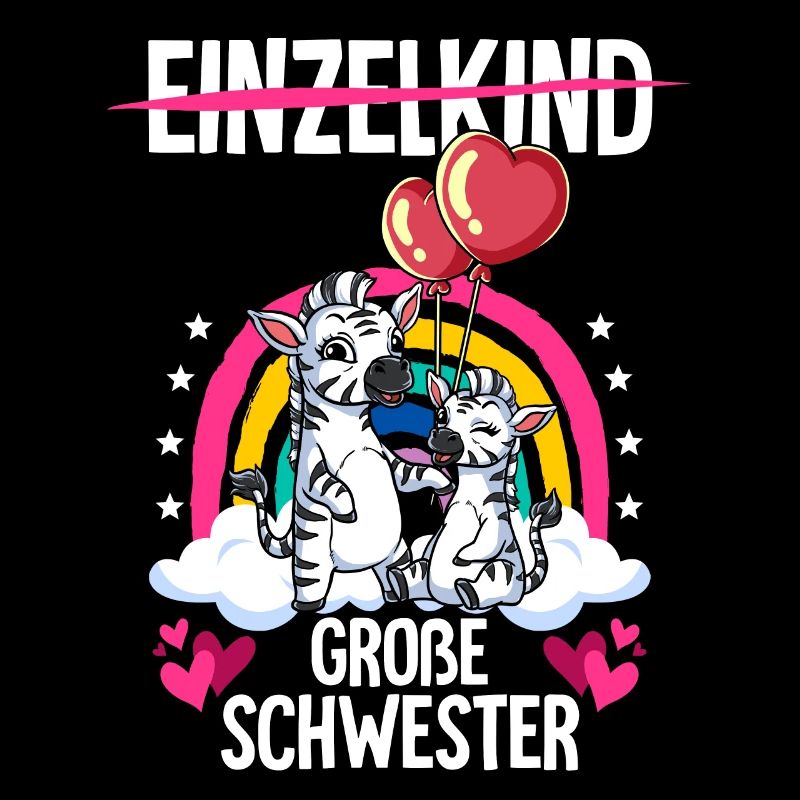 Ich werde Große Schwester Zebra