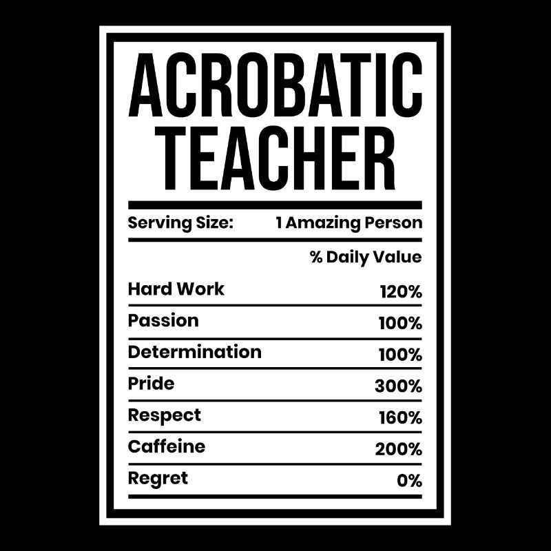Acrobatics Teacher Serving Size Acrobat Gymnastics