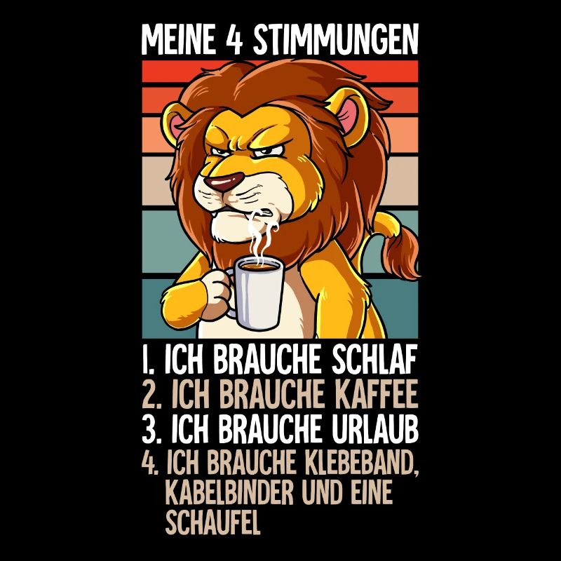 Meine 4 Stimmungen Kaffee Löwe