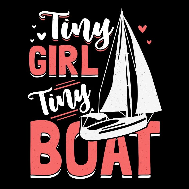 Kleines Mädchen Kleines Boot Segelschule Ostsee