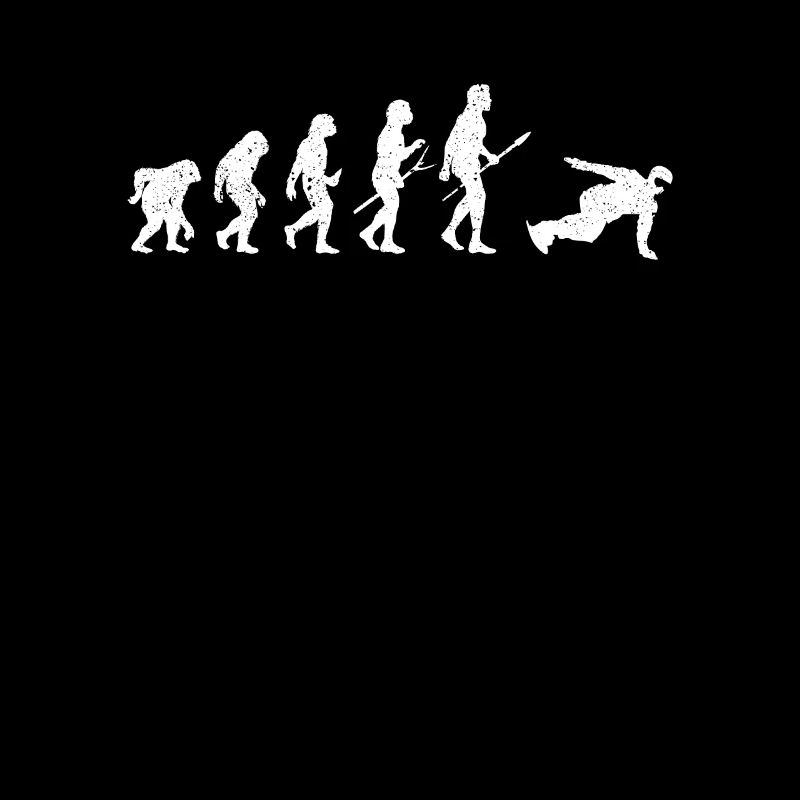 Snowboard Evolution des Menschen Lustig Snowboarde