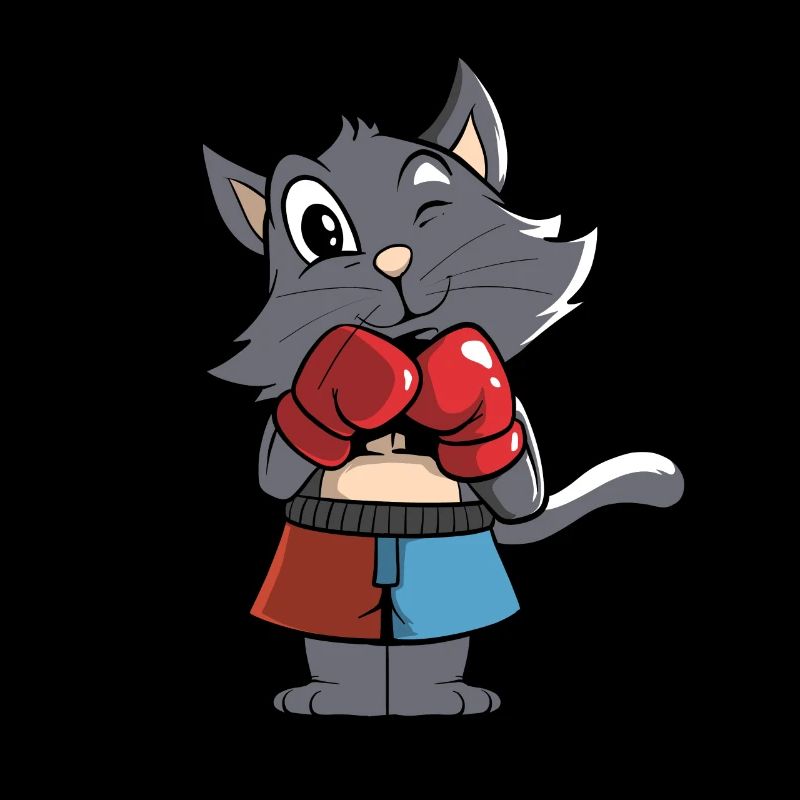 Boxing Cat Boxer Cat Lovers