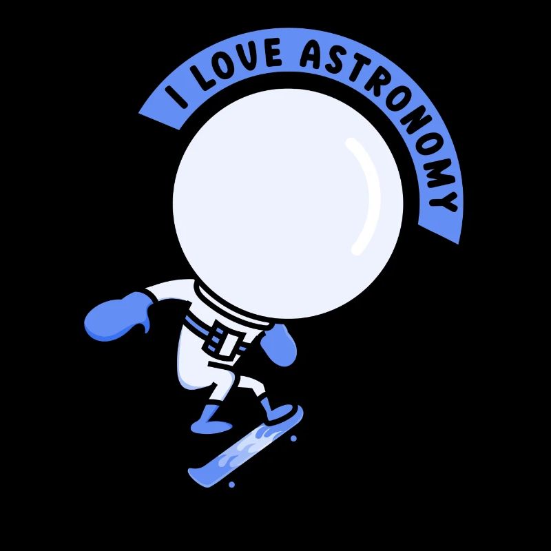 I Love Astronomy Astronaut Space Rocket