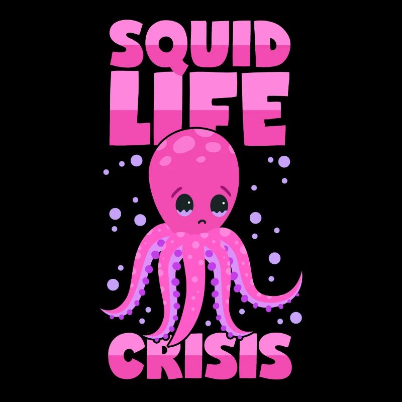 Squid Midlife-Crisis Octopus Octopus Squid
