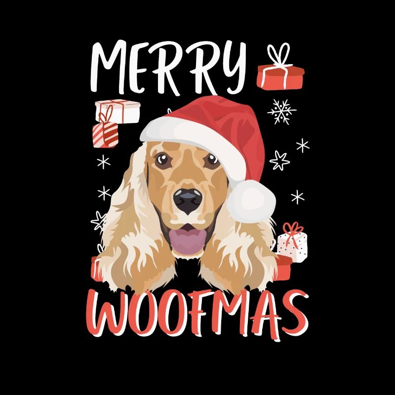Deutsch Cocker Spaniel Merry Christmas