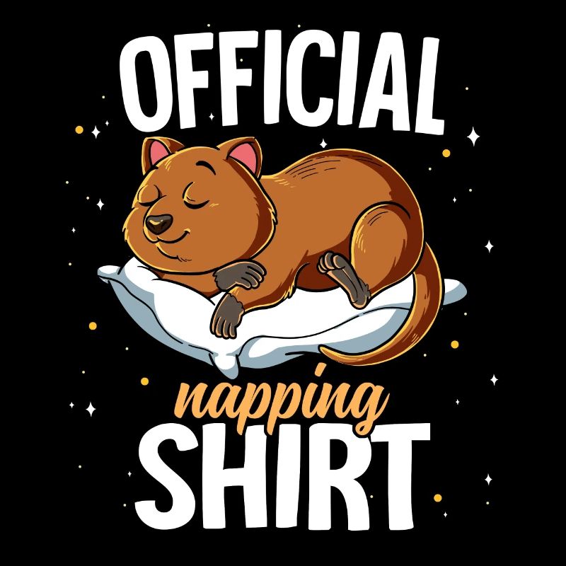 Schlafendes Quokka Offizielles Nickerchen