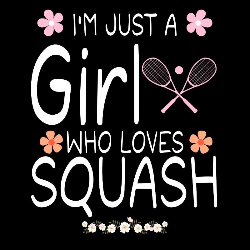 Ich bin nur ein Mädchen, das Squash liebt
