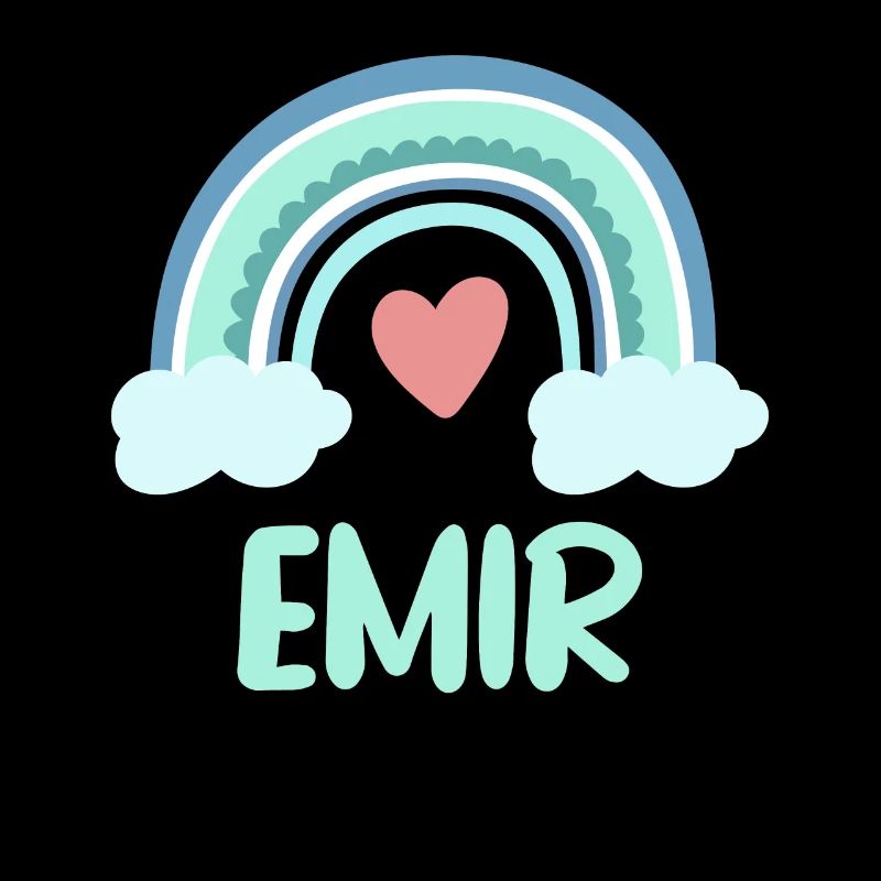 Emir Name Rainbow Baby