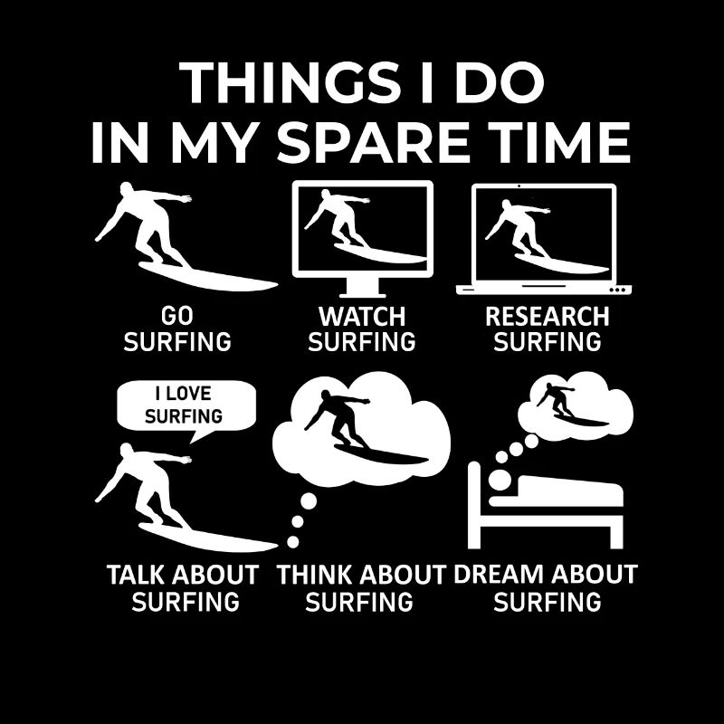 Ce que je fais pendant mon temps libre - Surfer