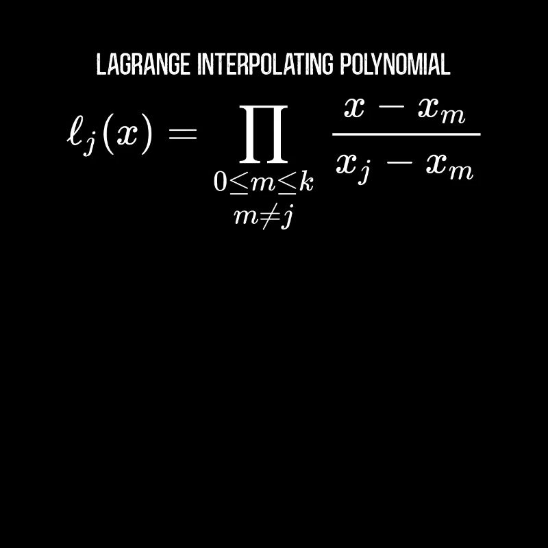 Lagrange Interpolating Polynomial Math Mathematics