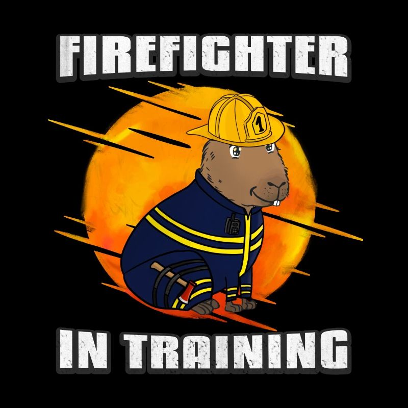 Firefighter in training