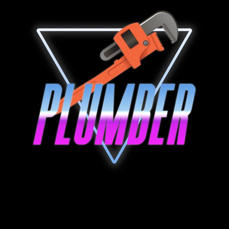 Plumbing Plumber 80s 90s Retro
