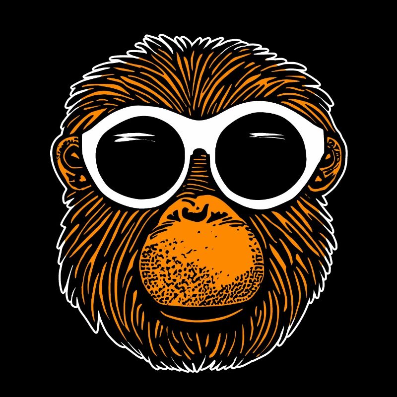Affe mit Sonnenbrille