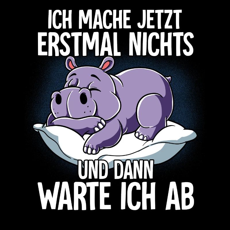 Langschläfer Nilpferd Müde Schlaf