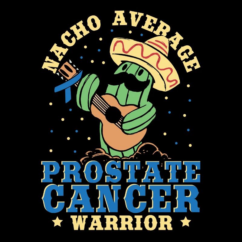 Nacho Average Prostate Cancer Warrior Bleu clair