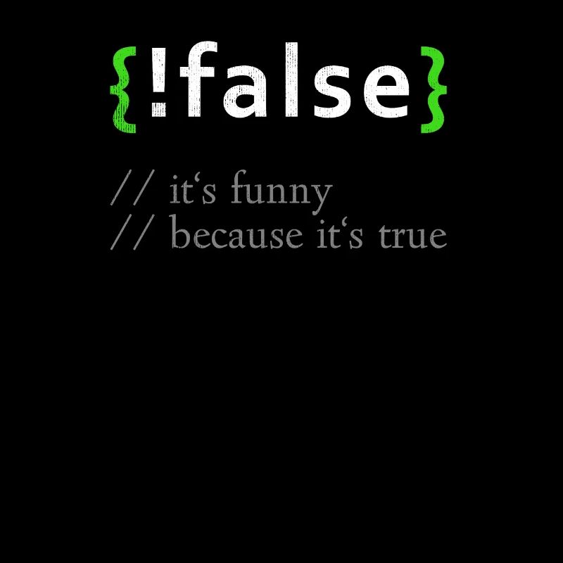 !False Funny Coding Programmer Computer Developer