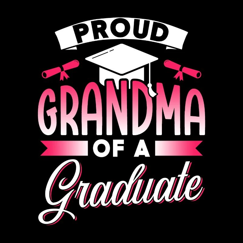 Stolze Großmutter Eines Absolventen Absolvent