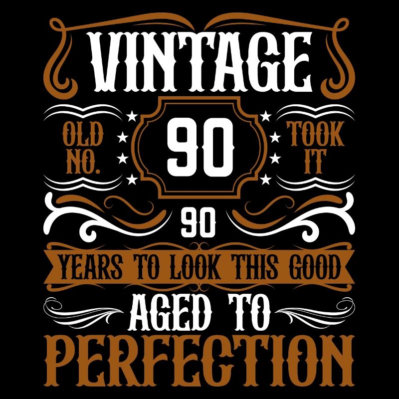 90e anniversaire Vintage Rétro