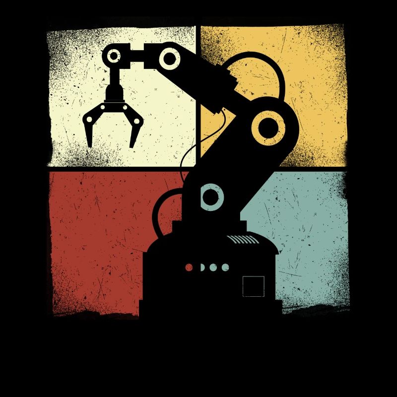 Robot Robotics Engineer Retro