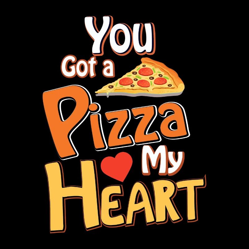Hier hast du Pizza