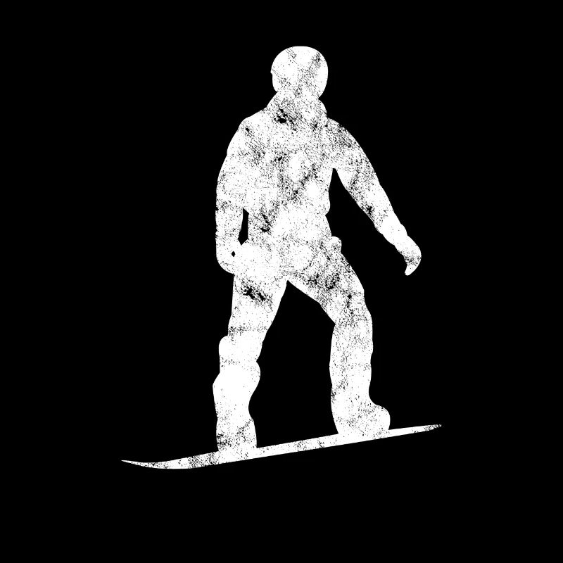 Silhouette de snowboard