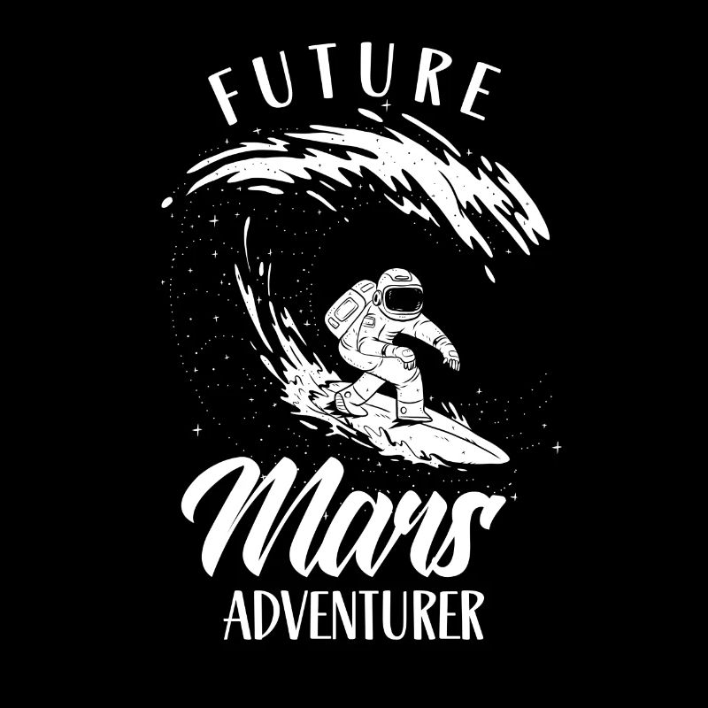 Future Mars Adventurer Astronaut Planet