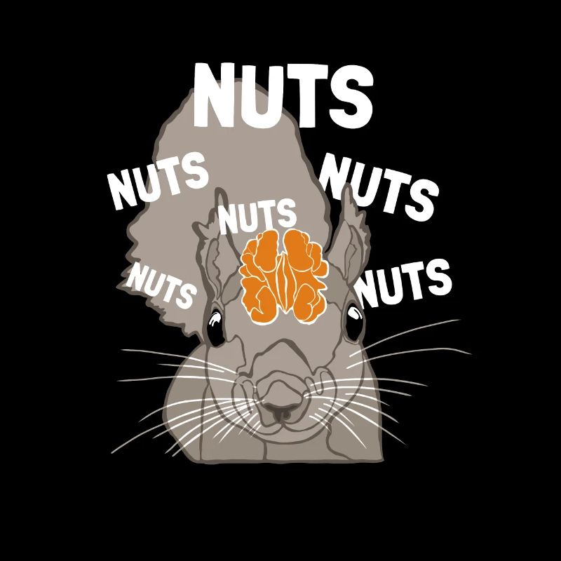 Nuts Brain Fuchshörnchen Grauhörnchen Squirrel