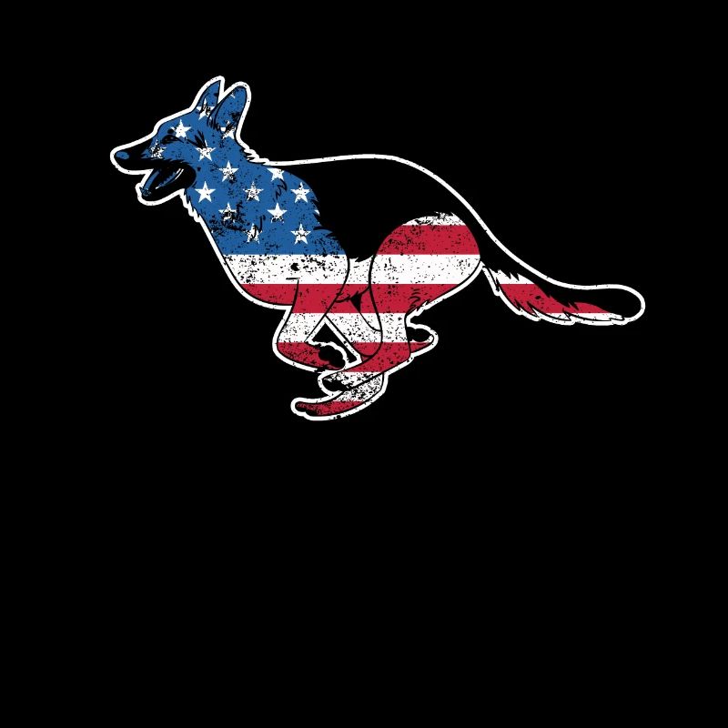 German Shepherd July 4 Dog Lovers