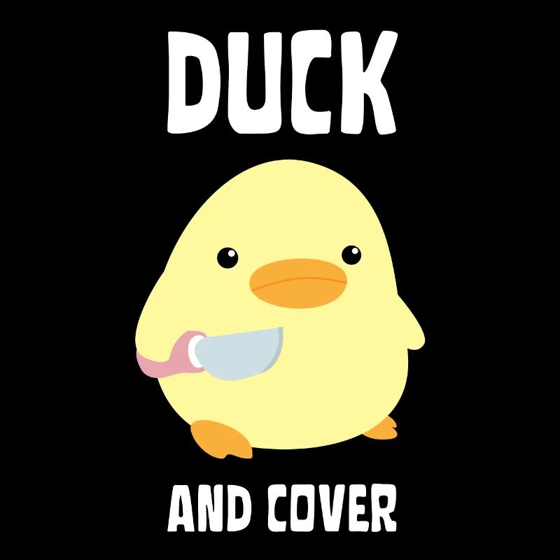 Canard et couverture - Canard au couteau Ente mit Messer