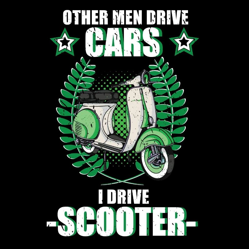 Roller Moped Rollerfahrer Schwalbe retro Geschenk