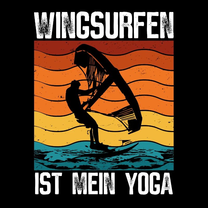 Wingsurfing Mann