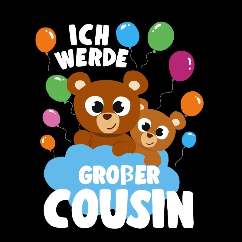 Ich Werde bald Großer Cousin Teddybär Geschenkidee