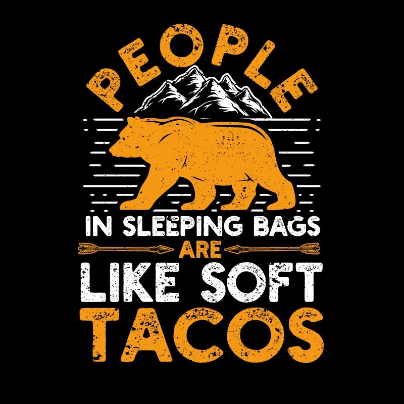 Les gens dans les sacs de couchage sont comme des tacos mous à