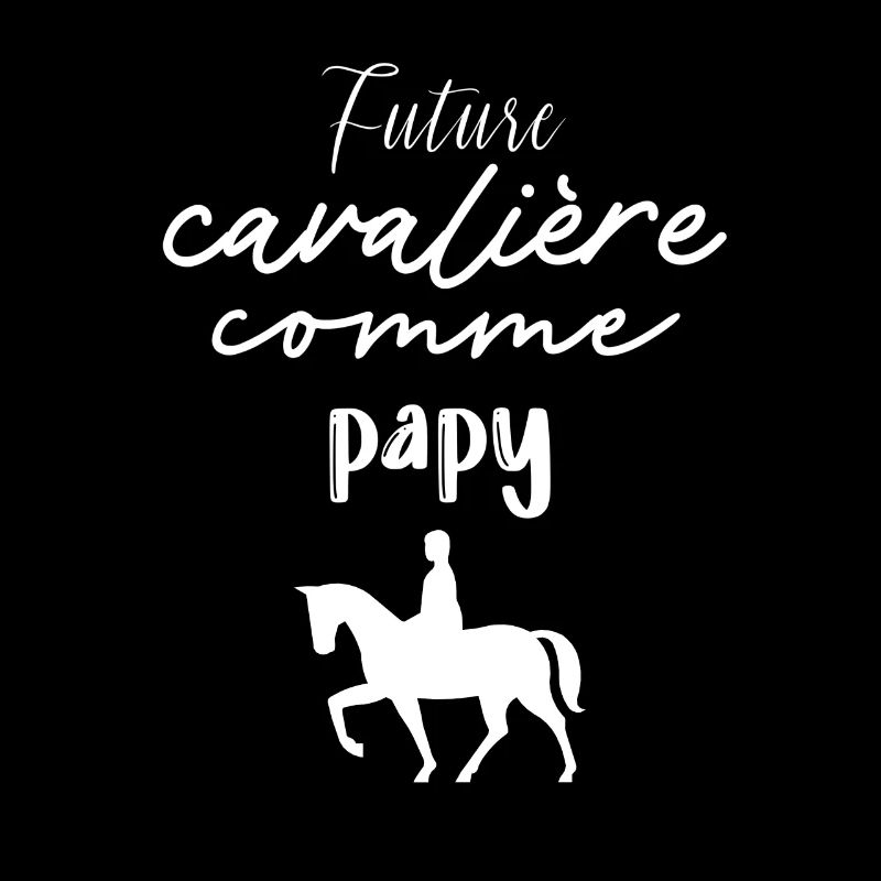 Future cavalière comme papy