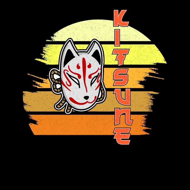 Masque japonais Tengu Hannya Kitsune
