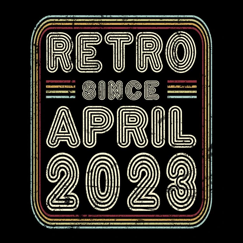 Birthday April 2023 Retro Gift