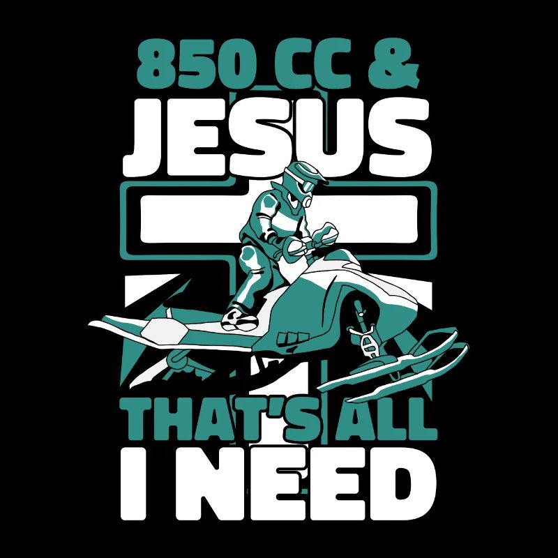 850 CC And Jesus That's All I Need Snowmobile