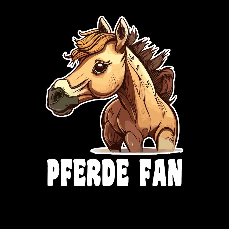 Pferd comic cartoon style