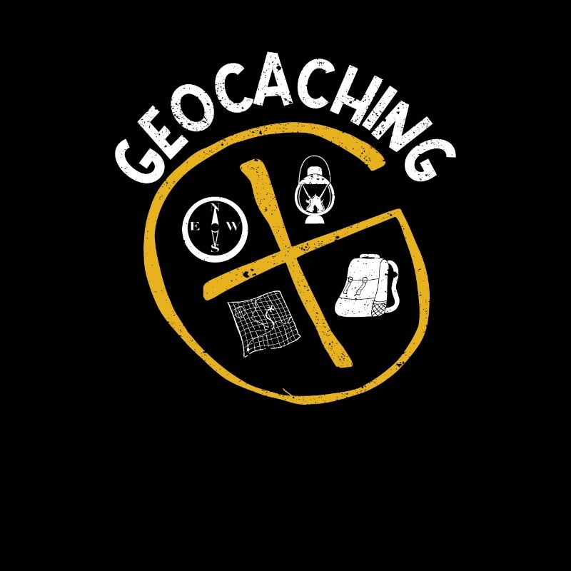 Fun Geocaching Geocacher Camping Adventure