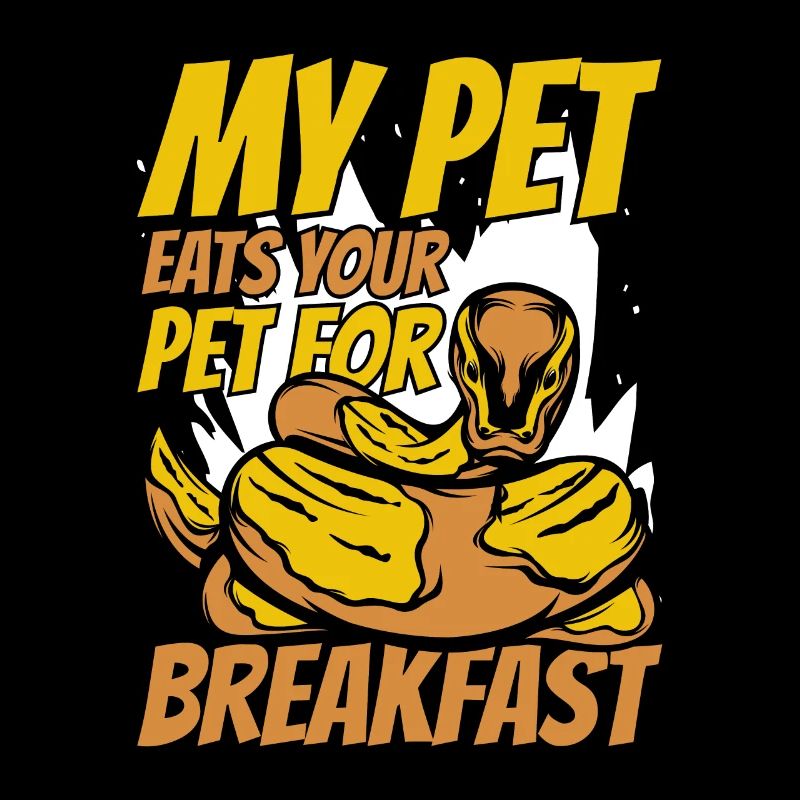 Mon animal mange votre animal de compagnie pour le petit déjeuner Python Banane