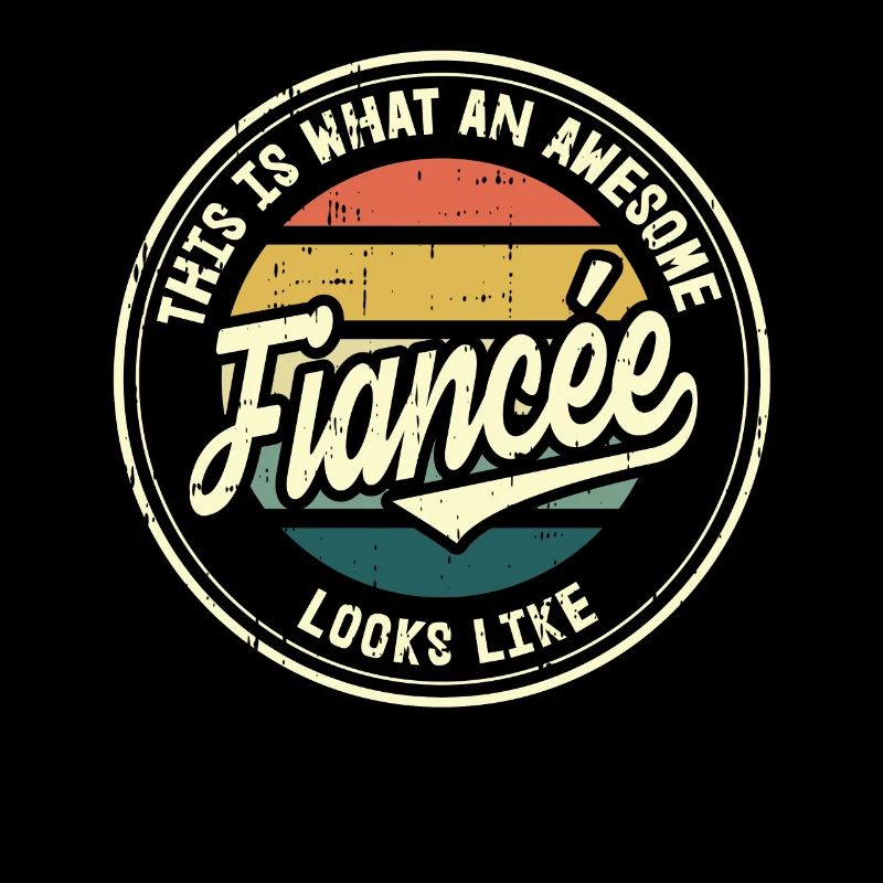 Fiancée Best Wedding Proposal Retro Gift