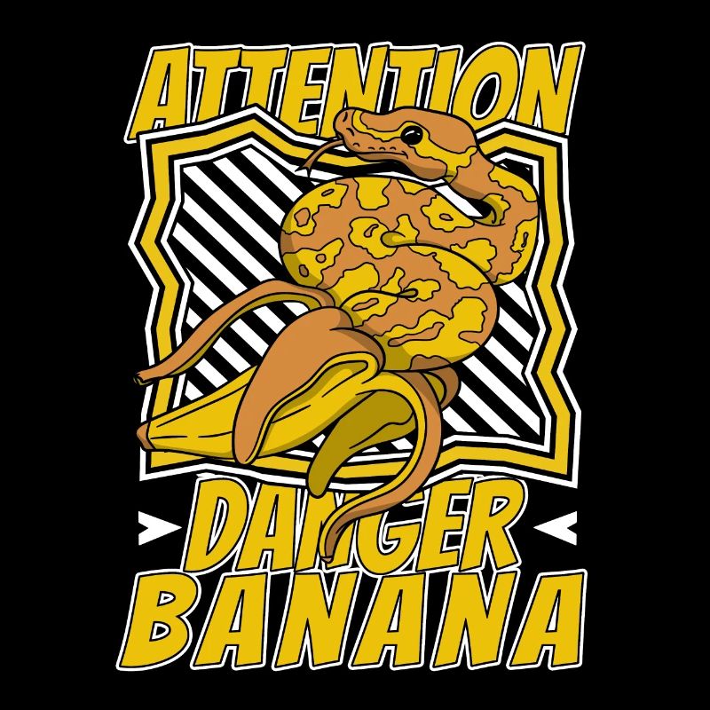 Attention Danger Banana Python Snake Banana