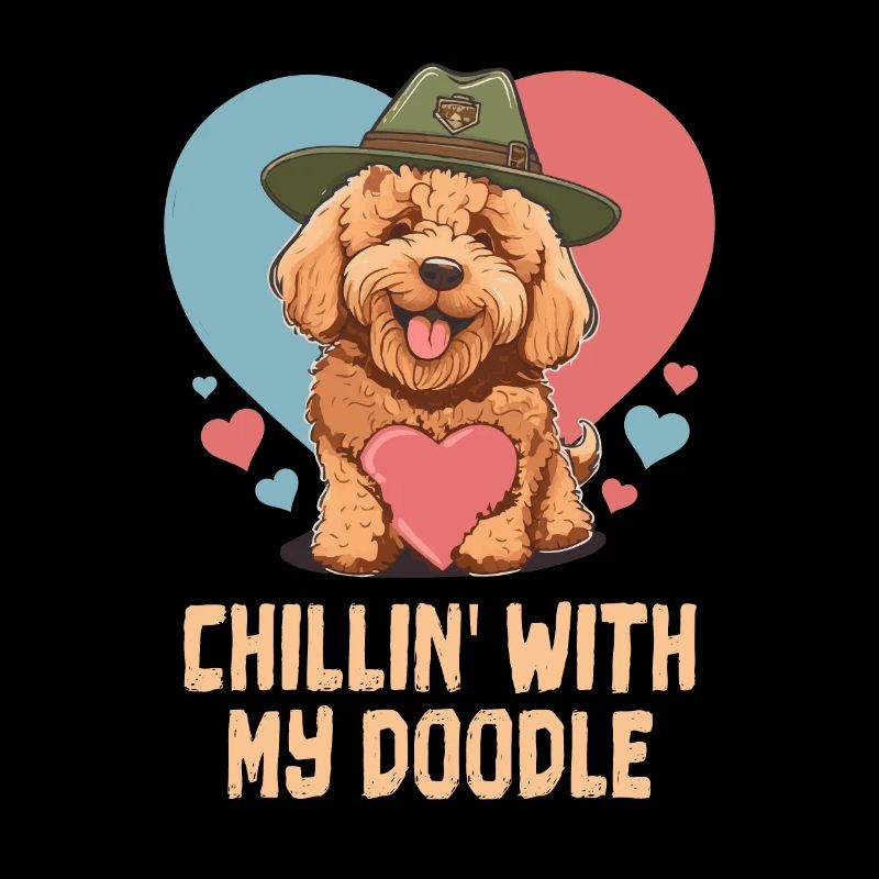 Mon Doodle Goldendoodle Papa Mignon Chien Maman Doodle