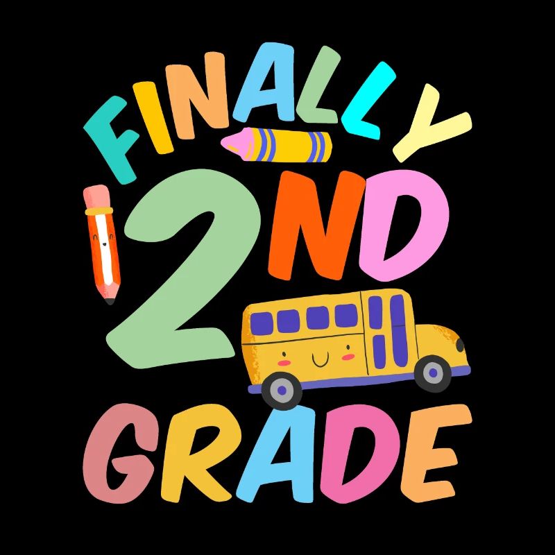 Endlich Zweite Klasse Lehrer Schule Zweitklässler