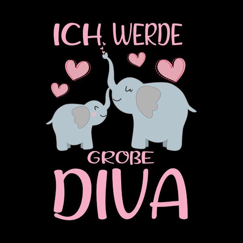 Werde Große Diva Elefanten Schwestern
