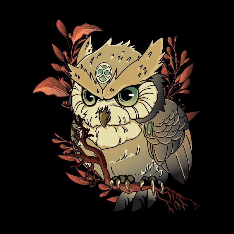 Mystische Eule Eulen Liebhaber schöner Vogel