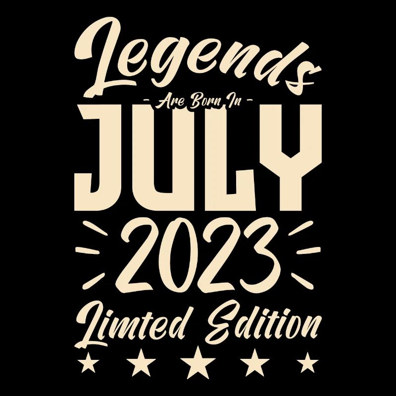 Geboren im Juli 2023. Geburtstagsgeschenk.